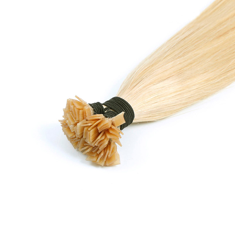 Extensions kératine cheveux naturels blond très clair