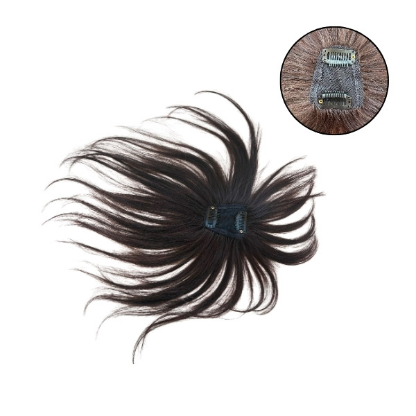 Frange à clips cheveux naturels